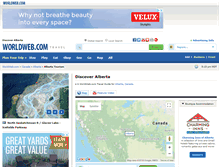Tablet Screenshot of discoveralberta.com